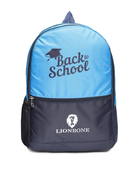 

LIONBONE Kids Blue Typography Backpack