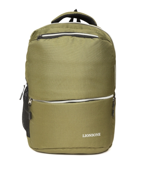 

LIONBONE Unisex Olive Green Solid Laptop Backpack
