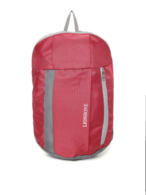 

LIONBONE Kids Maroon Solid Backpack