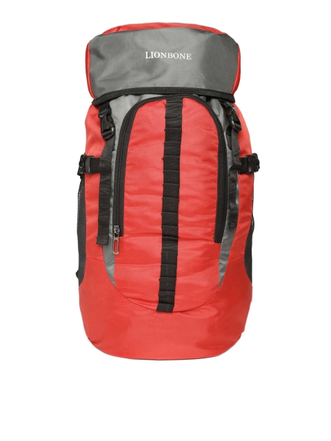 

LIONBONE Kids Red & Grey Solid Rucksack