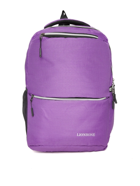 

LIONBONE Unisex Purple Solid Laptop Backpack