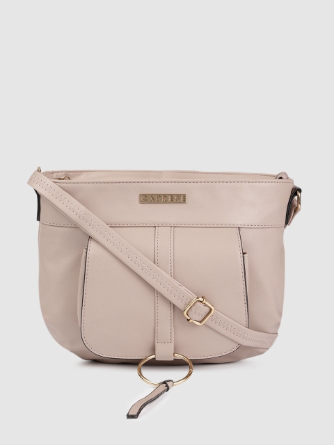 

Caprese Pink Solid Sling Bag