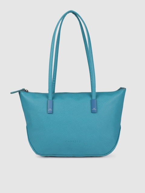 

Caprese Teal Blue Solid Shoulder Bag