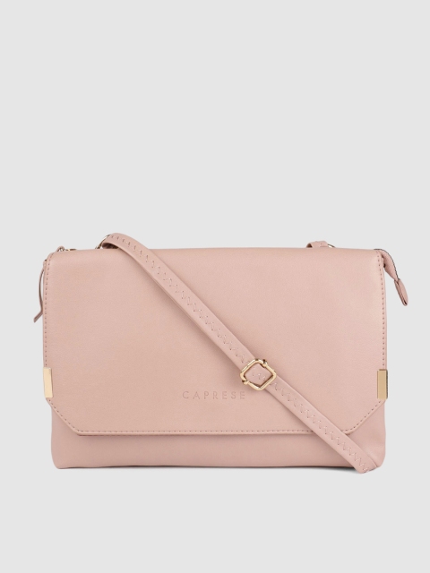 

Caprese Pink Solid Sling Bag