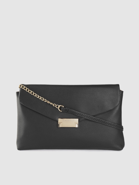 

Caprese Black Solid Envelope Clutch