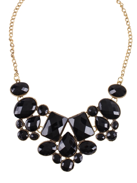 

Shining Diva Gold-Toned & Black Necklace