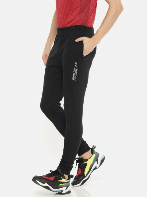 

Proline Men Black Slim Fit Solid Joggers