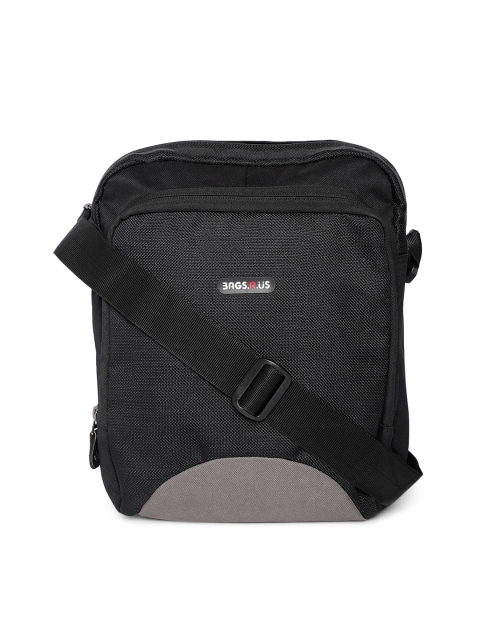 

Bags.R.us Unisex Black Solid Messenger Bag