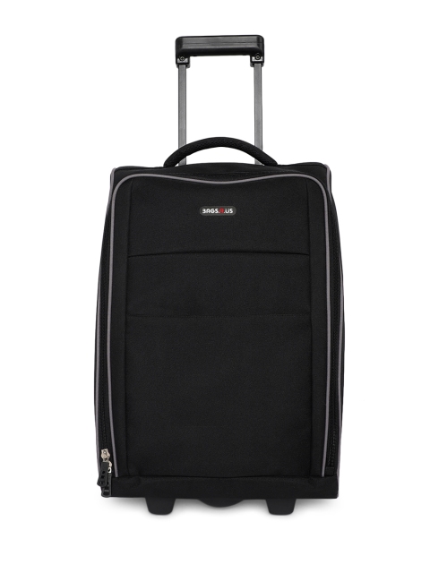 

Bags.R.us Unisex Grey & Black 34L Softsided Cabin Trolley Bag