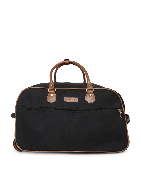 

Bags.R.us Unisex Black & Tan 50L Softsided Duffel Cabin Trolley Bag