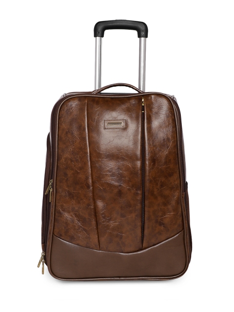 

Bags.R.us Unisex Tan Brown 43L Softsided Laptop Cabin Trolley Bag