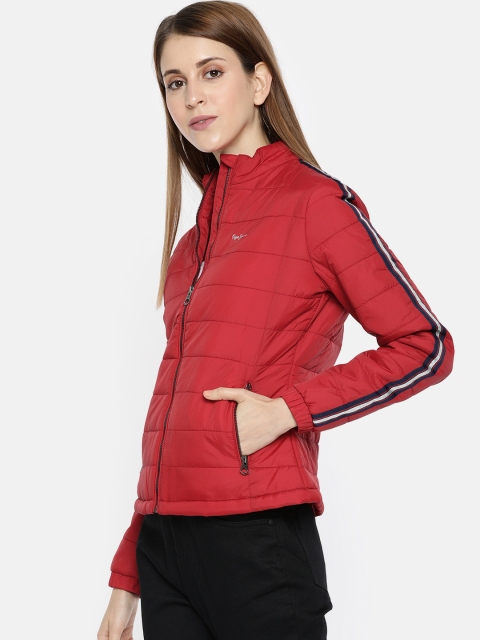 

Pepe Jeans Women Red Sherin Solid Padded Jacket