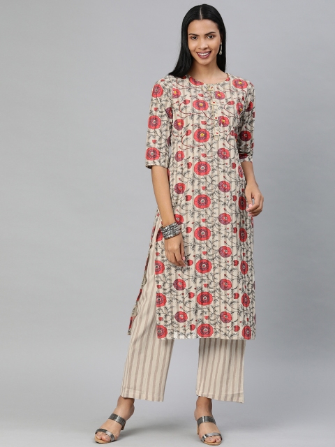 

Divena Women Multicoloured Printed Kurta Set, Multi