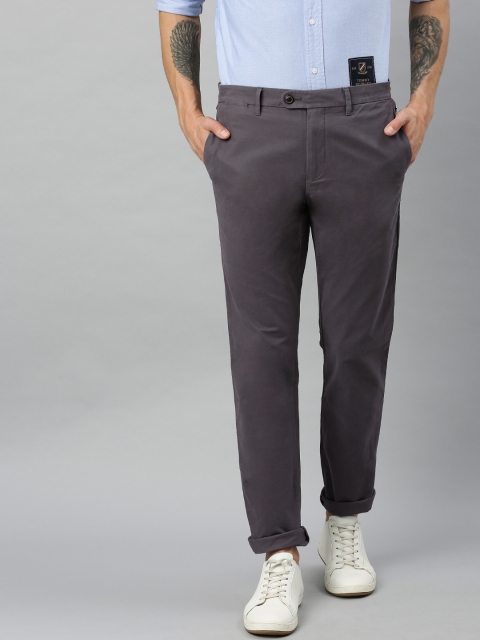 

Tommy Hilfiger Men Grey Denton Regular Fit Solid Chinos