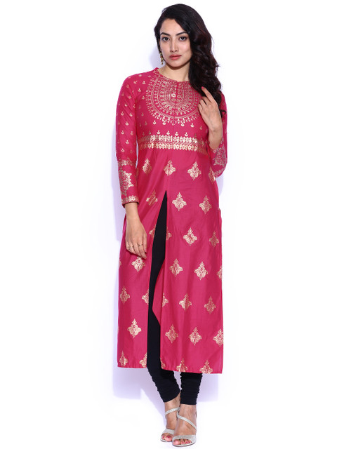 

Vishudh Pink Printed Kurta