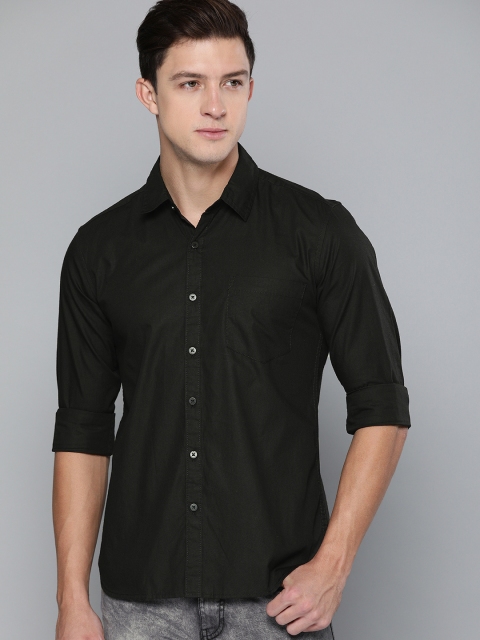 

Harvard Men Black Regular Fit Solid Casual Shirt