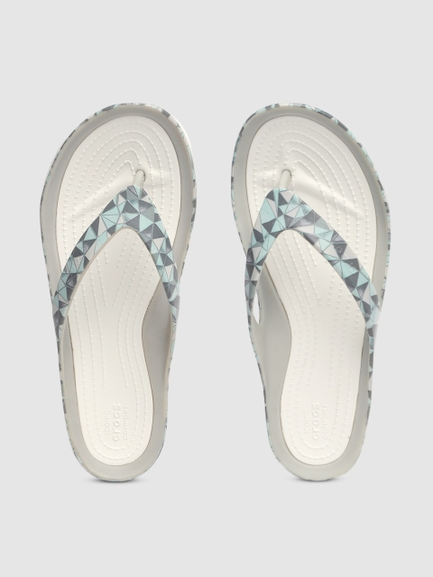 

Crocs Women Multicoloured Printed Thong Flip-Flops, Multi