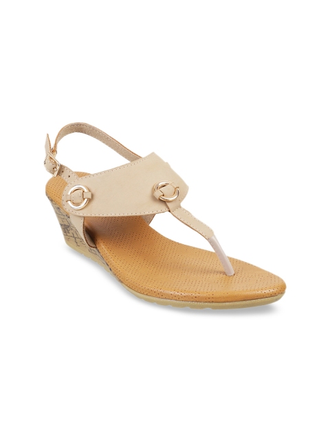 

Mochi Women Beige Solid Heels