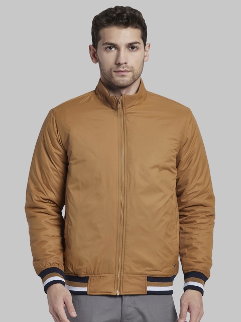 

Parx Men Khaki Solid Bomber Jacket