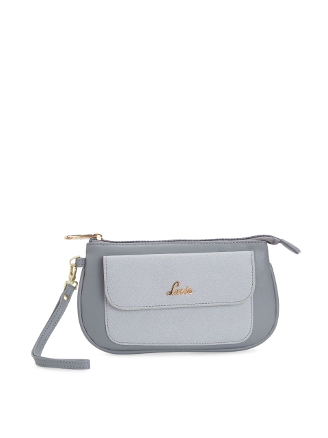 

Lavie Grey Solid Clutch