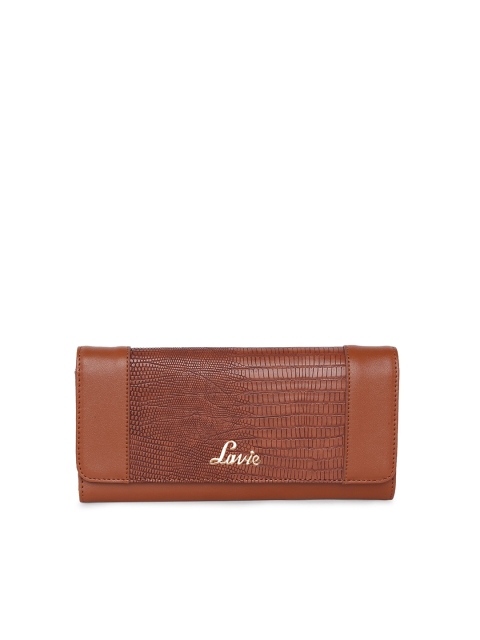 

Lavie Women Brown Solid Three Fold Wallet