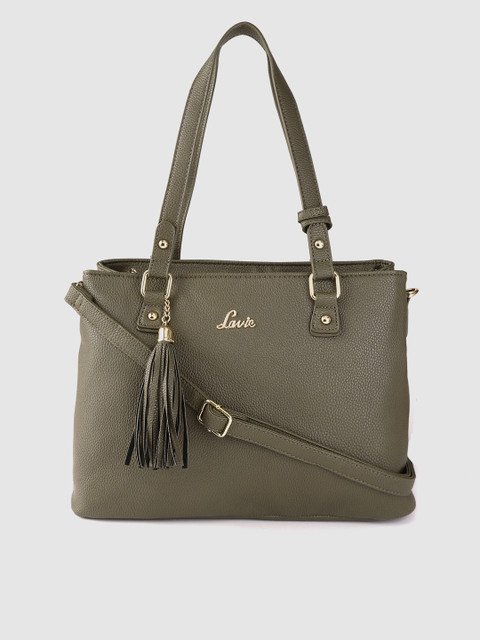 

Lavie Olive Brown Solid Shoulder Bag
