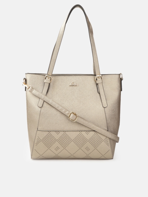 

Lavie Gold-Toned Solid Shoulder Bag with Laser Cuts Detail