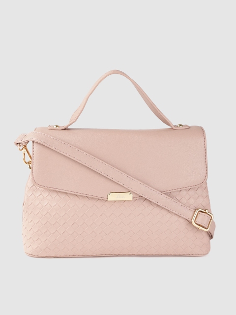 

Lavie Pink Basketweave Textured Satchel