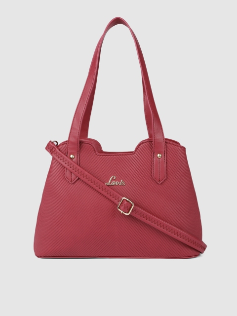 

Lavie Maroon Textured Shoulder Bag
