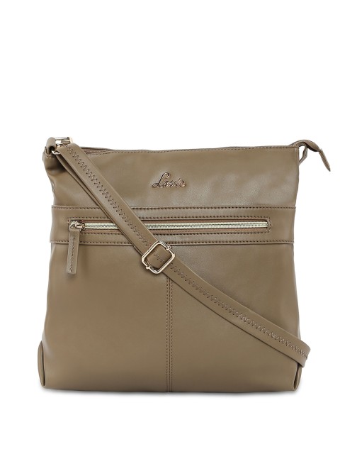 

Lavie Olive Green Solid Sling Bag