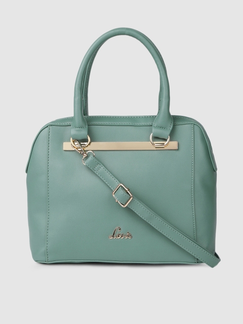 

Lavie Sea Green Solid Handheld Bag
