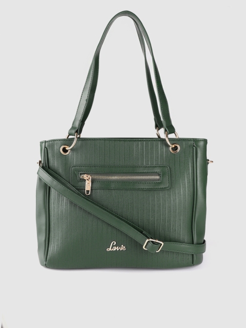 

Lavie Green Textured Shoulder Bag