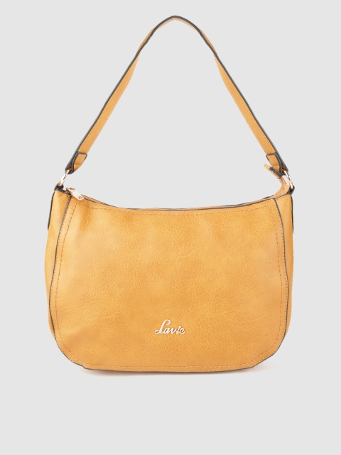 

Lavie Mustard Yellow Solid Shoulder Bag