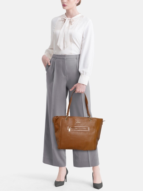 

Lavie Brown Textured Shoulder Bag