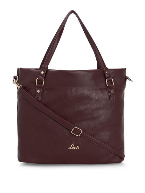

Lavie Maroon Textured Shoulder Bag