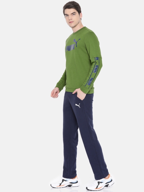 

Puma Men Green Regular Fit Printed Amplified Crew Tr Sweatshirt