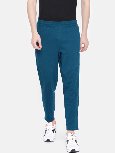 

Puma Men Teal Blue Solid Straight Fit Track Pant