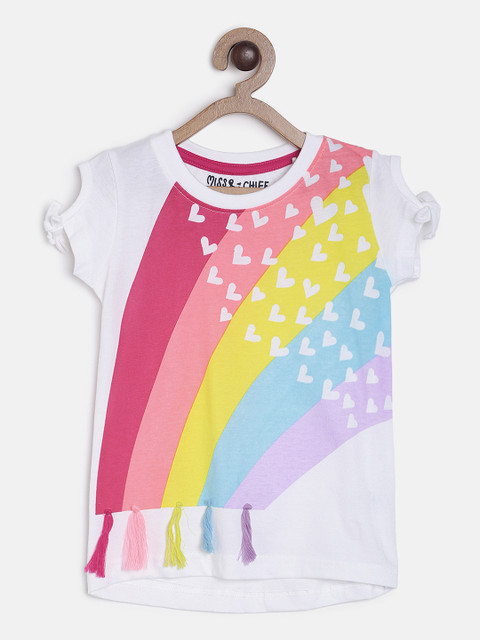 

Miss & Chief Girls Multicoloured Printed Top, Multi