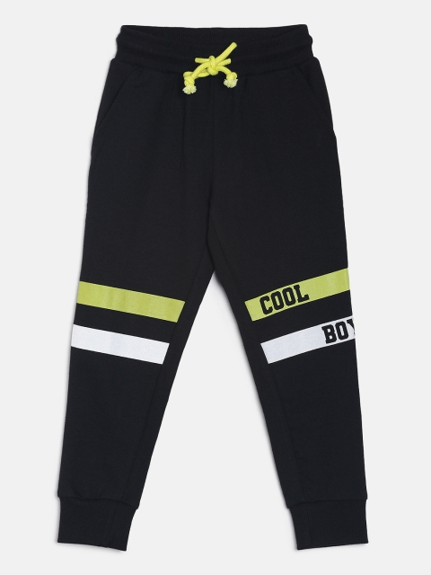 

Miss & Chief Boys Black Striped Joggers