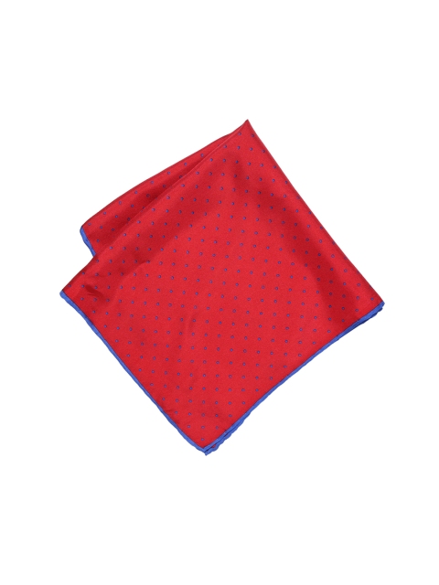 

Peter England Men Red & Blue Printed Pocket Square