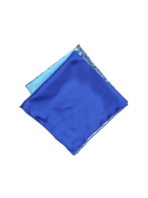 

Peter England Men Blue & White Printed Pocket Square