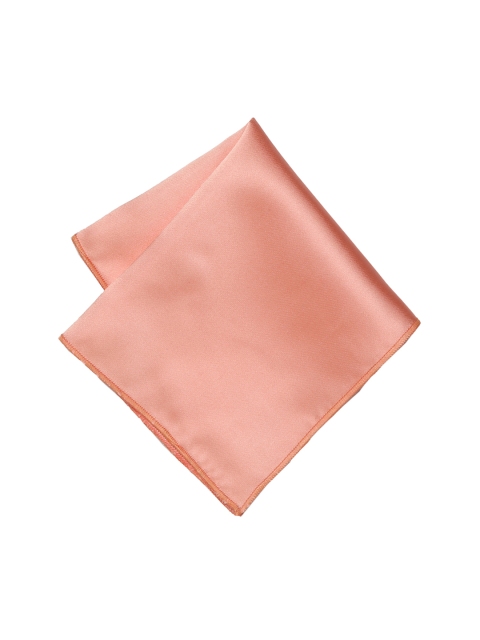 

Peter England Men Peach-Coloured Solid Pocket Square