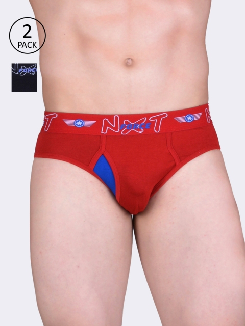 

Force NXT Men Pack of 2 Assorted Solid Assorted Briefs MNFL-33-PO2-BLK-HRRED