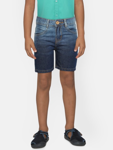 

Kid Studio Boys Blue Ombre Regular Fit Denim Shorts