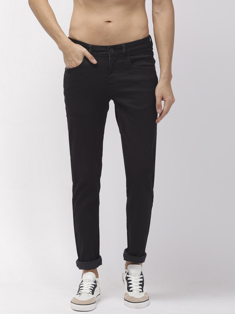 

Flying Machine Men Black Jackson Skinny Fit Mid-Rise Clean Look Stretchable Jeans