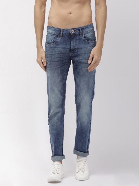 

Flying Machine Men Blue Micheal Slim Tapered Fit Mid-Rise Jeans