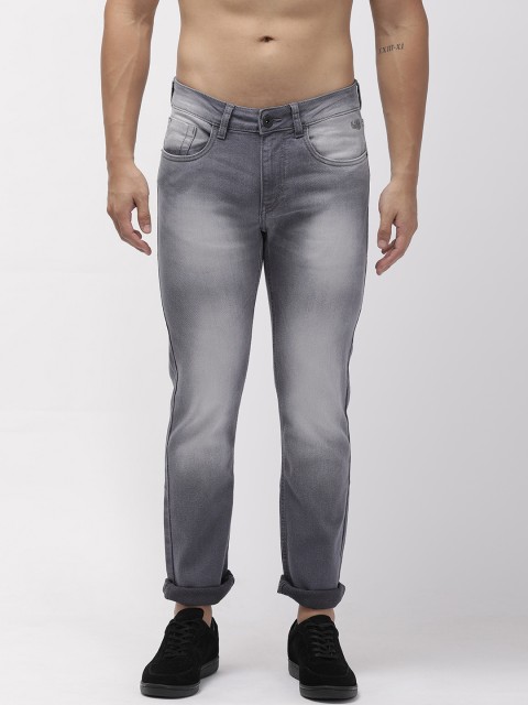 

Flying Machine Men Grey Michael Slim Tapered Fit Mid-Rise Clean Look Stretchable Jeans