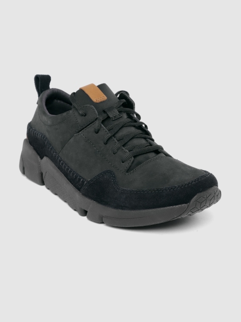 

Clarks Men Black Nubuck Sneakers