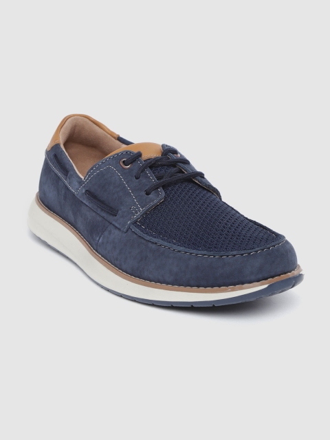 

Clarks Men Navy Blue Boat Shoes