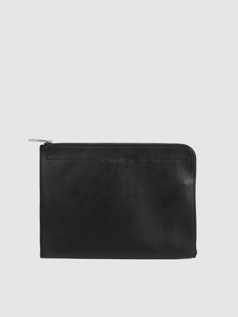 

Calvin Klein Jeans Men Black Solid Leather Passport Holder